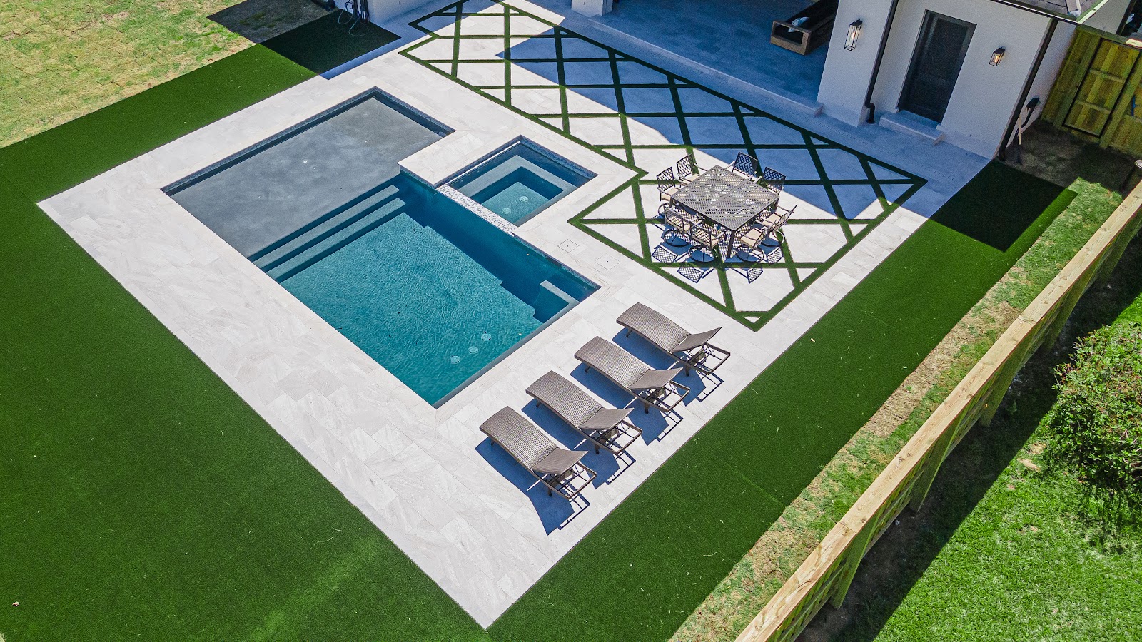 Mid-City Baton Rouge Saltwater Pool with Drainage Fix